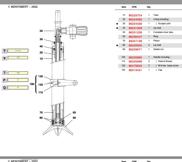 PDF nomenclature pièces détachées pam206r – AcroMat