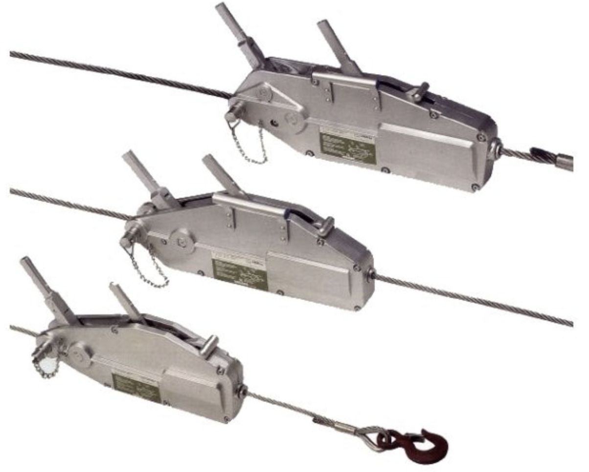 Gamme complète tireurs à câbles aluminium pour chariots de forage